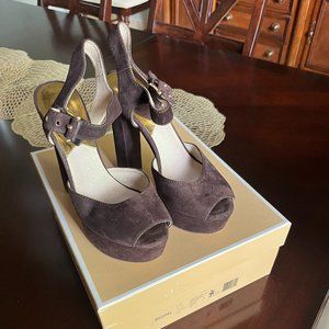 Michael by Michael Kors Suede London Open Toe